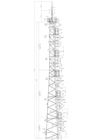 Прожекторная Мачта с молниеотводом ПМС-29,3А